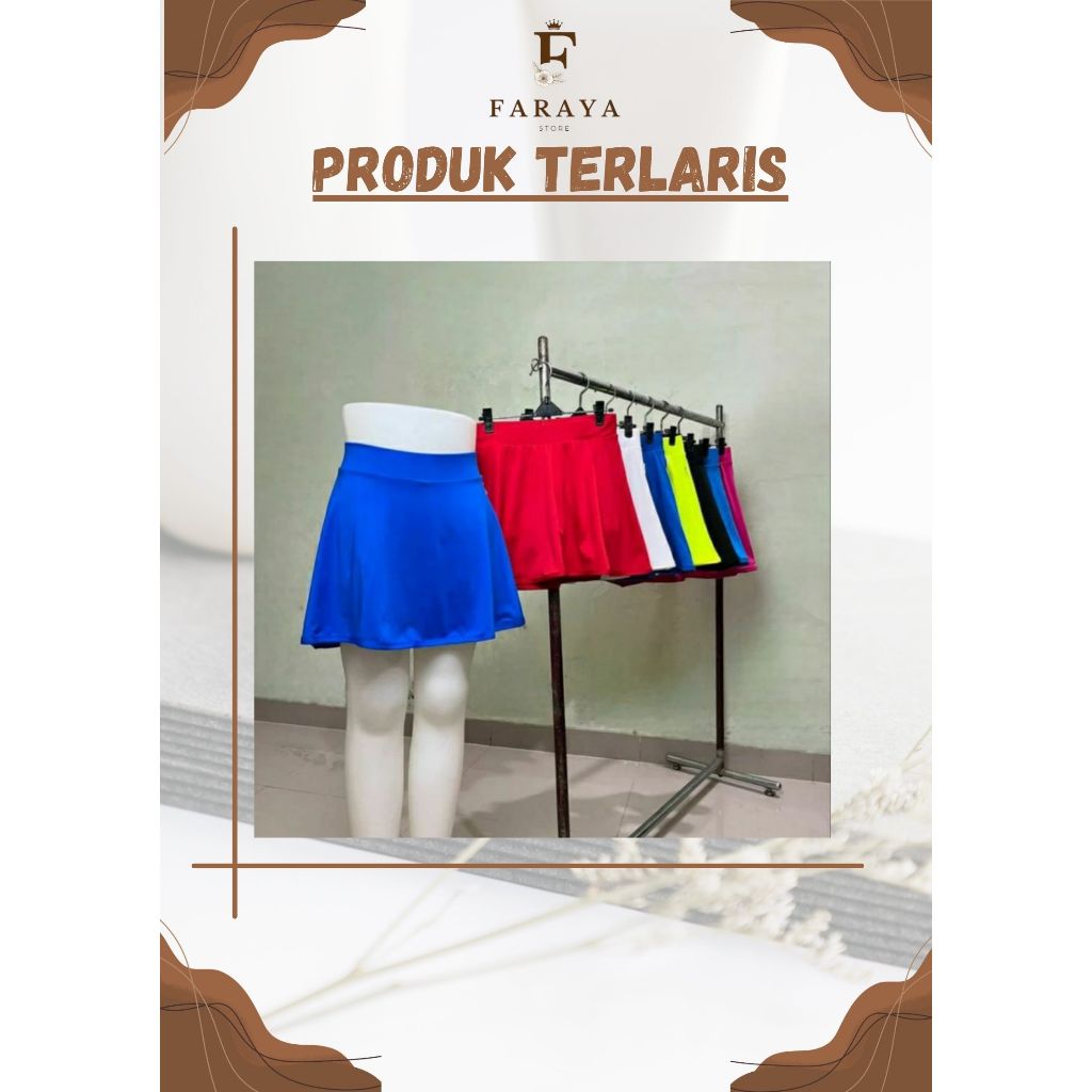 Rok Celana/Mini Rok/Rok Senam/Rok Tenis Dewasa/Celana Rok Senam/Rok Golf/Mini Skirt/Rok Korea
