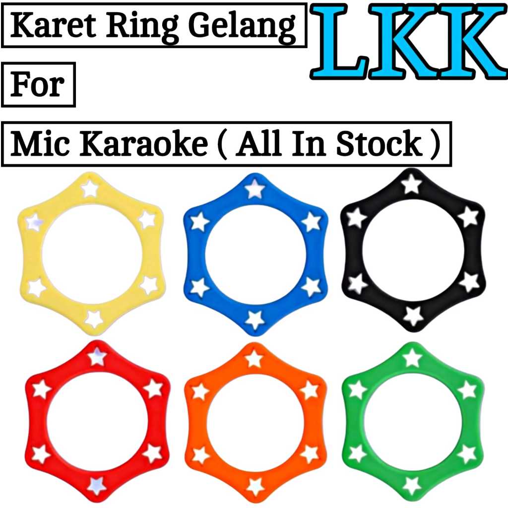 Karet Ring Mic Karaoke Wireless / Ring Microphone Karaoke Wireless