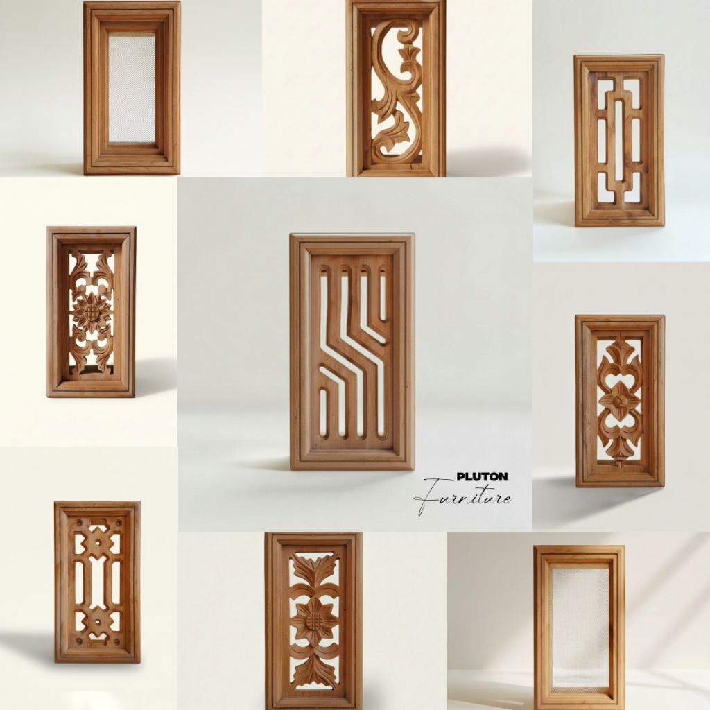 PLUTON - Loster kayu jati Roster untuk ventilasi rumah