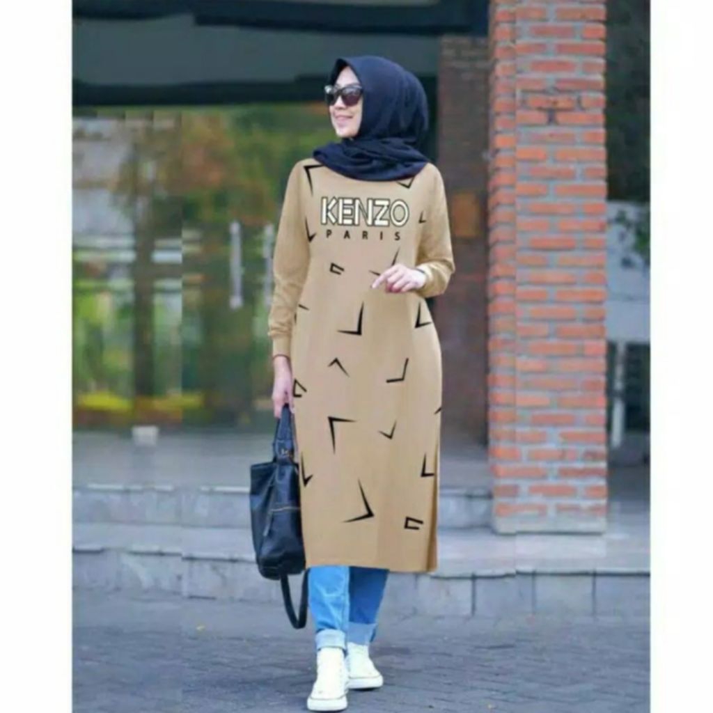 Atasan Kaos Babyterry Tunik Kenzo Original