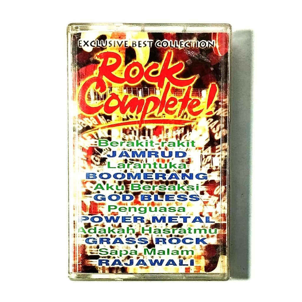 kaset pita rock complete kompilasi jamrud, powermetal, boomerang, rajawali dll