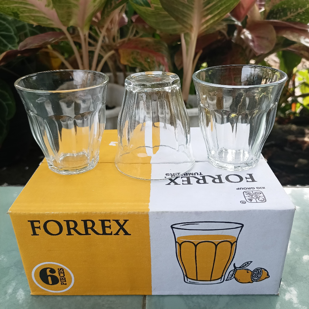 Gelas Sloki Gelas Expresso Kaca Bening 6pcs