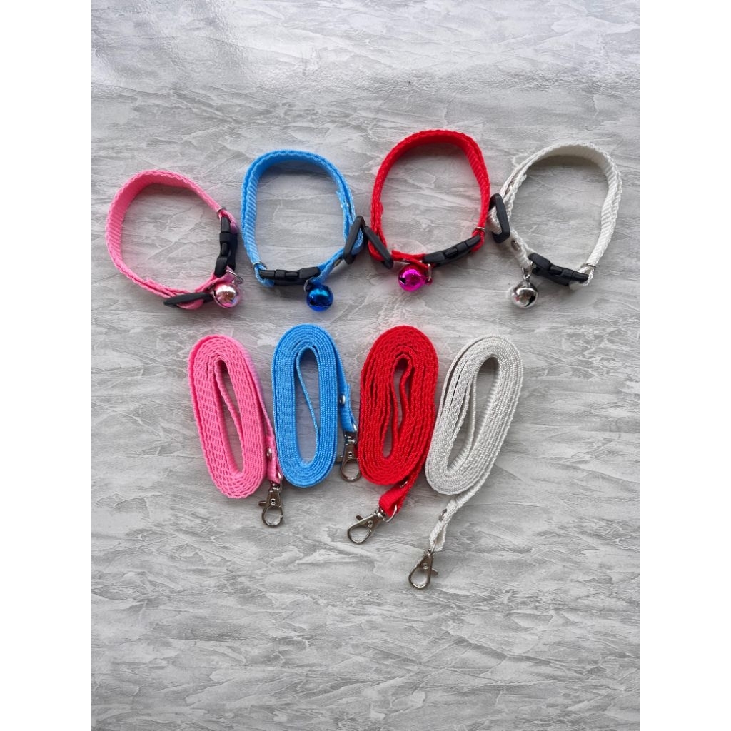 TALI TUNTUN + KALUNG KUCING, ANJING PANJANG TALI ±120cm