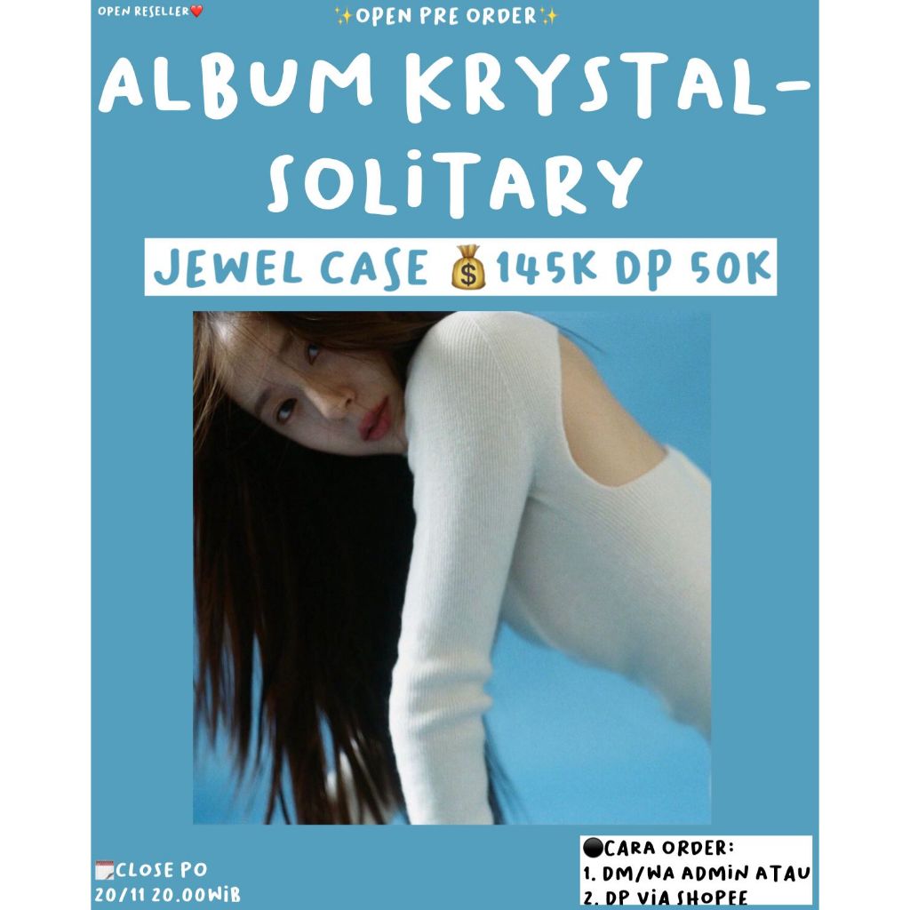 [PRODUK PO | WAJIB MEMBACA DESKRIPSI & SLIDE FOTO] ALBUM KRYSTAL - SOLITARY [JEWEL CASE] SOLO JC JEW