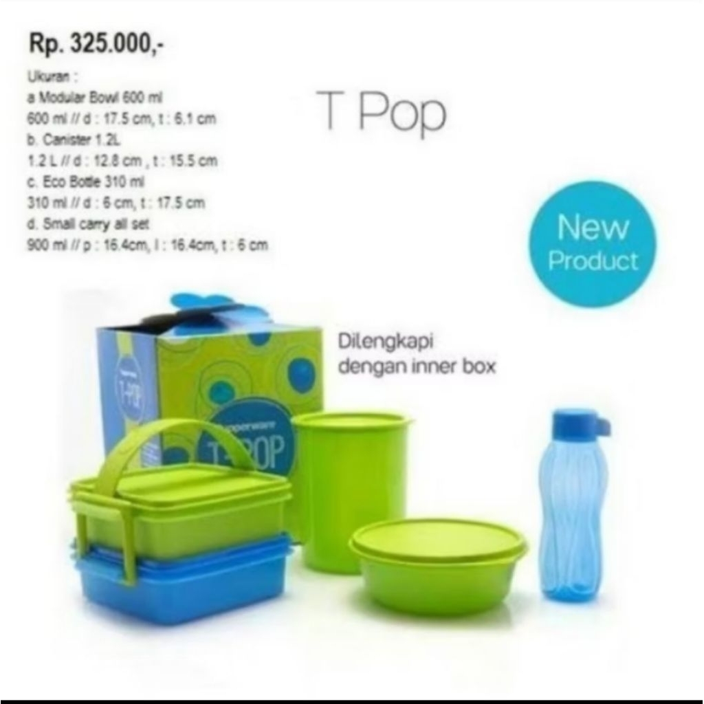 Tupperware T pop set