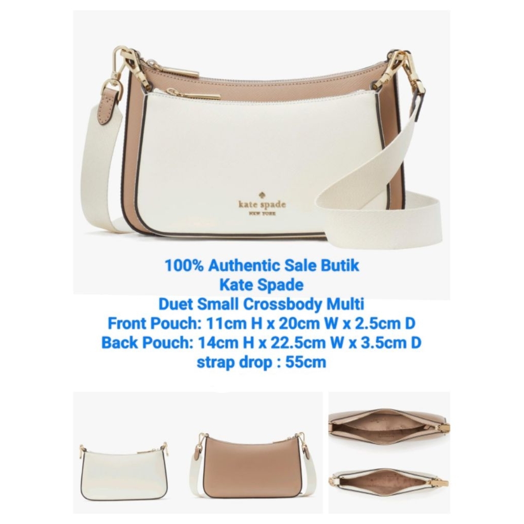 KATESPADE DUET SMALL CROSSBODY ORIGINAL KS BUTIK SALE SOGO