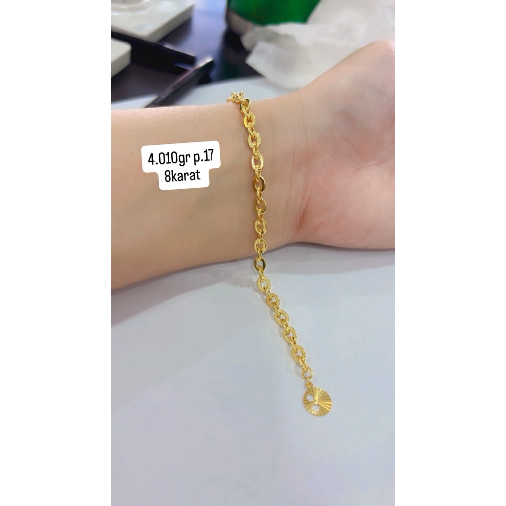 gelang emas kadar 375%