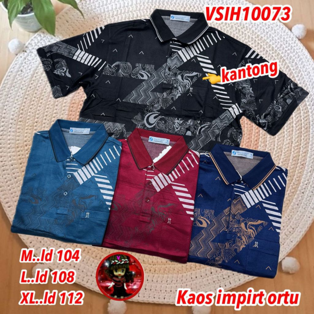 VSIH10037 kaos orang tua cowok kerah