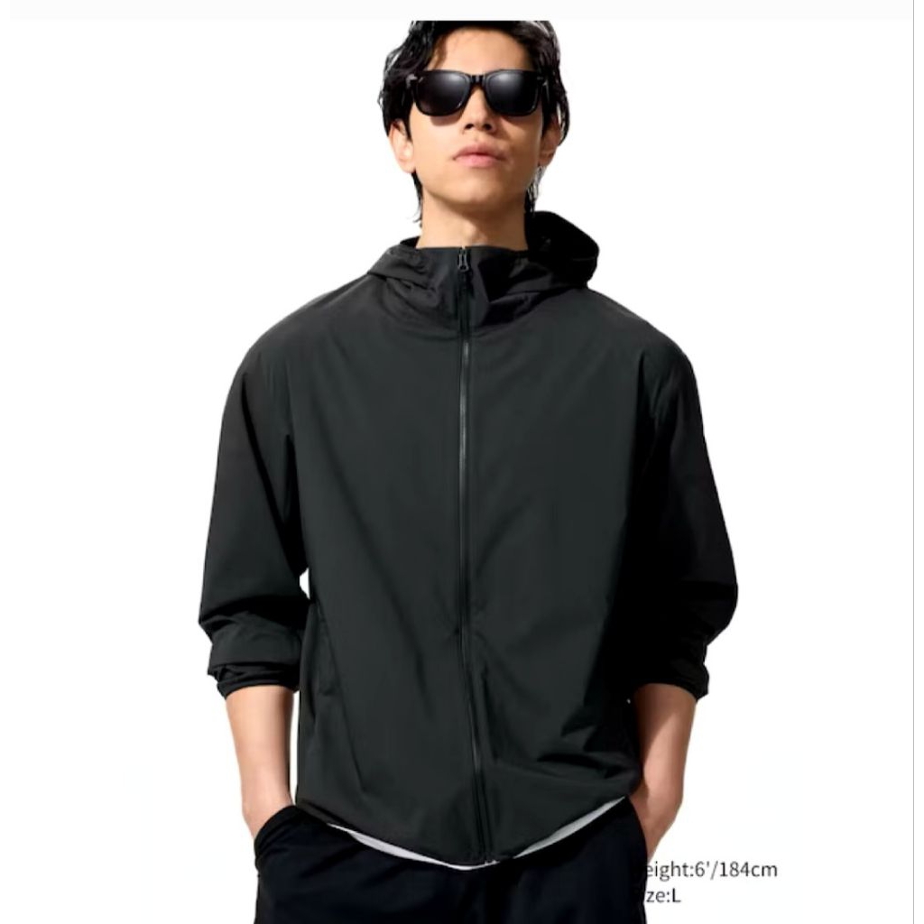 UNIQLO LIGHTWEIGHT UV CUT PROTECTION JACKET WATERREPPELENT UNIQLO PARKA SAKU PROTEKSI SINAR UV not p