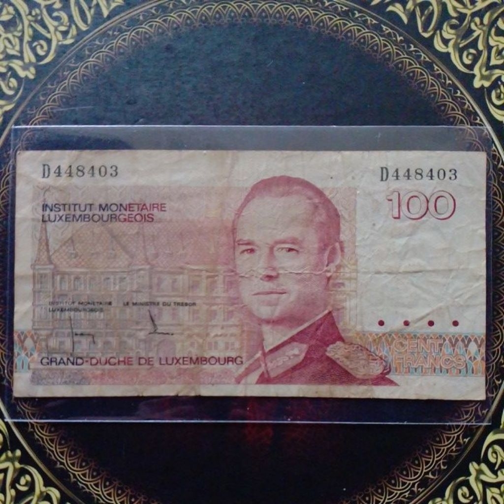 Uang Luxembourg 100 Franc 1985 vf