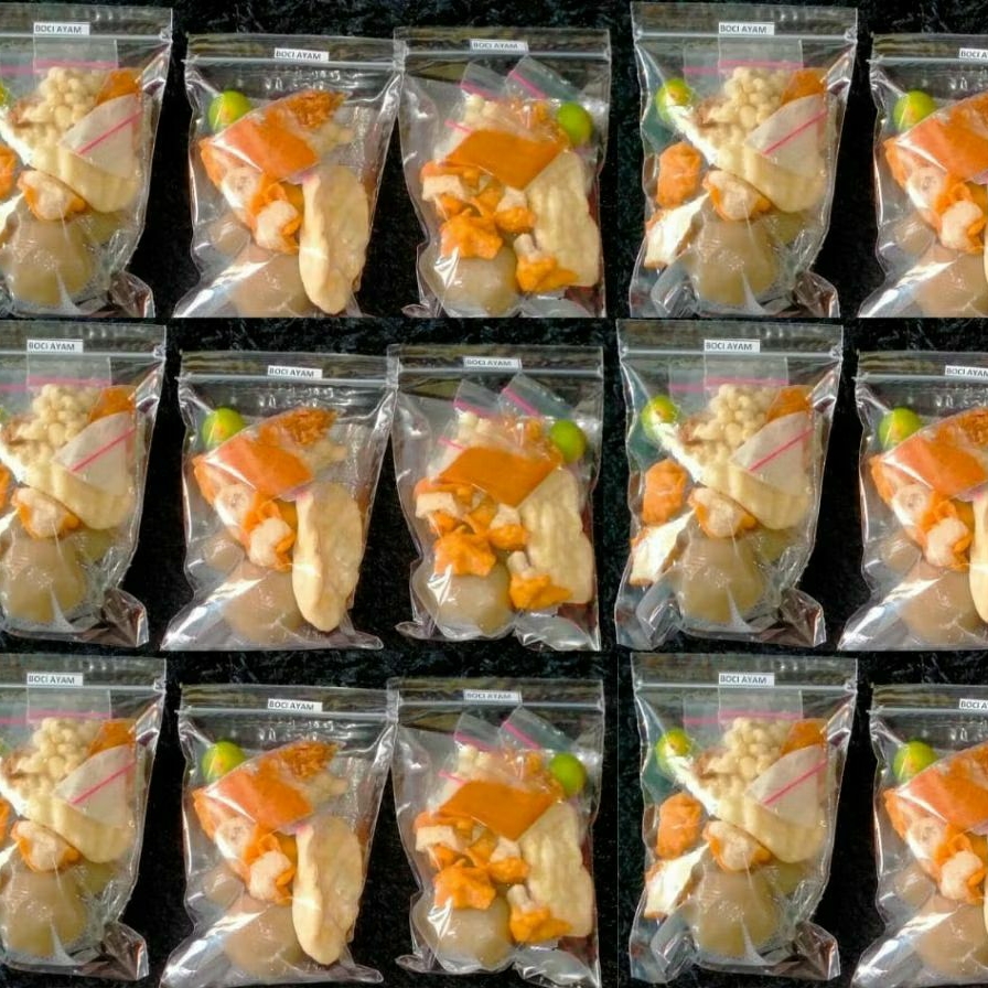 Baso aci instan boci Bandung Gurih pedas seger / bakso Aci instan komplit  / Baso aci Murah Bandung 