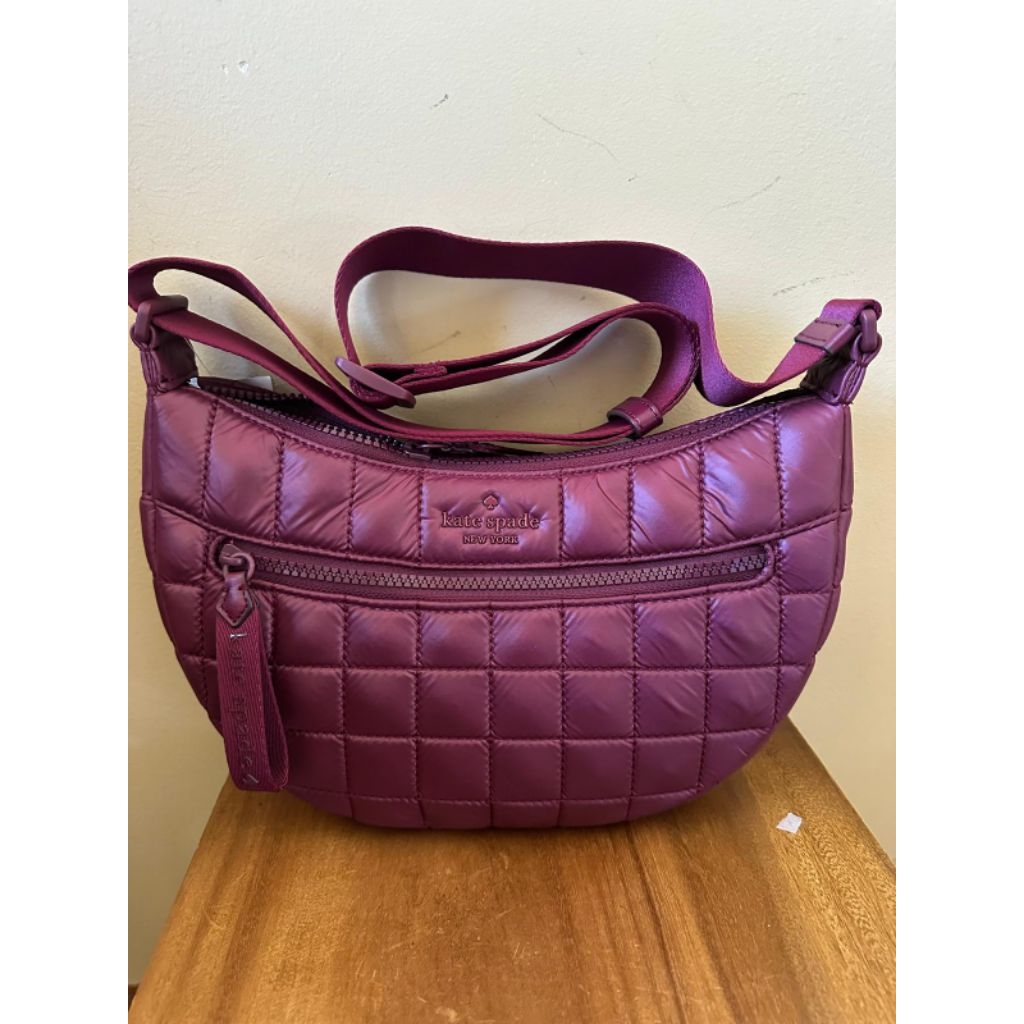 ks camden quilted sling bag blackberry