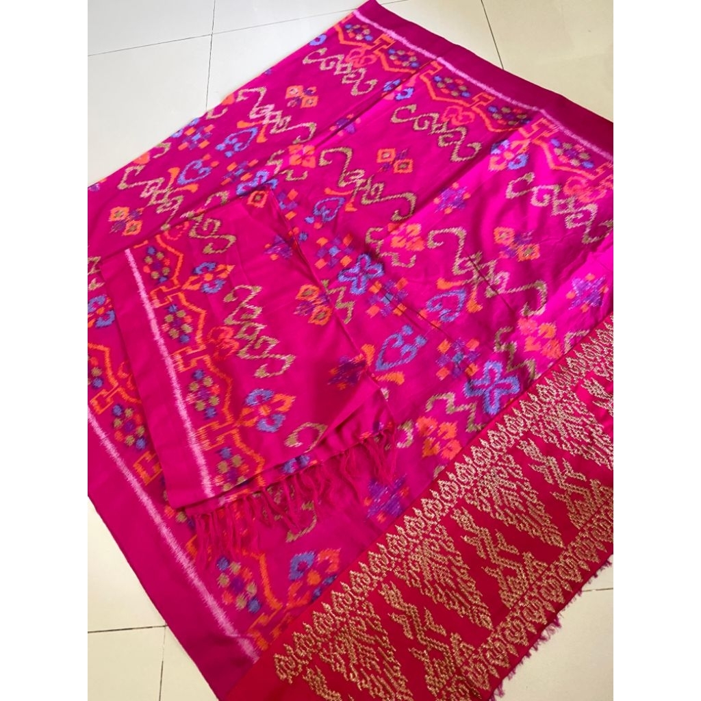 Kamen Endek Songket Tumpal + Selendang