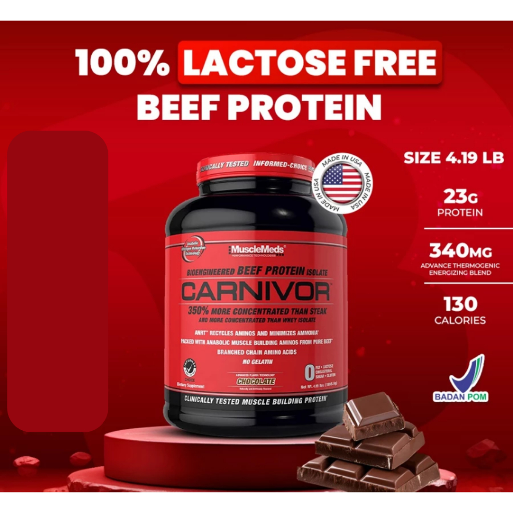 MUSCLEMEDS Carnivor Whey Protein 4lb Beef Protein