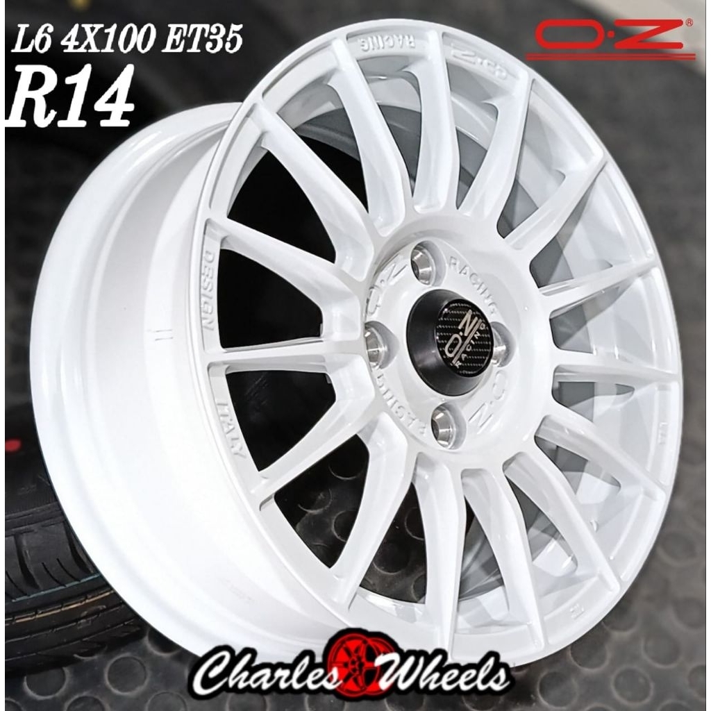 paket velg + ban baru r14 4x100 oz agya sigra brio calya ayla dll