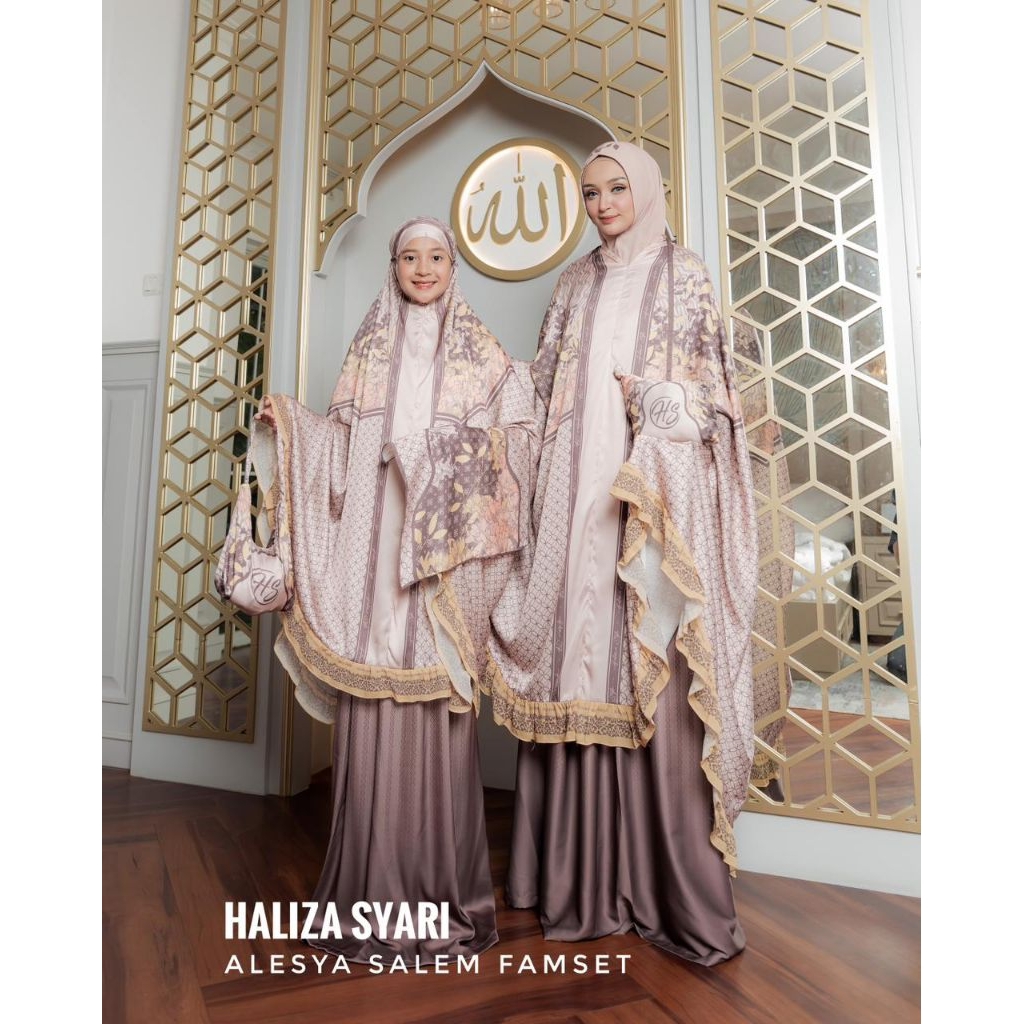 (OPEN PO) MUKENA COUPLE MOM KID BY HALIZA SYARI |ALESYA MUKENA
