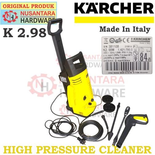 high pressure cleaner karcher k 2.98, jet cleaner karcher 120 bar, mesin cuci mobil karcher, mesin c