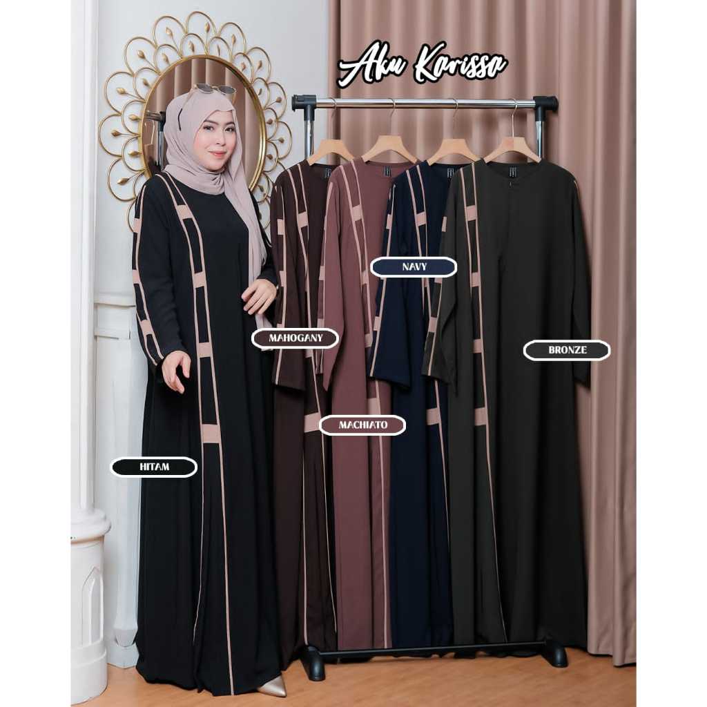 Aku Karissa Gamis Almahyra Polos Kekinian Harga Grosir