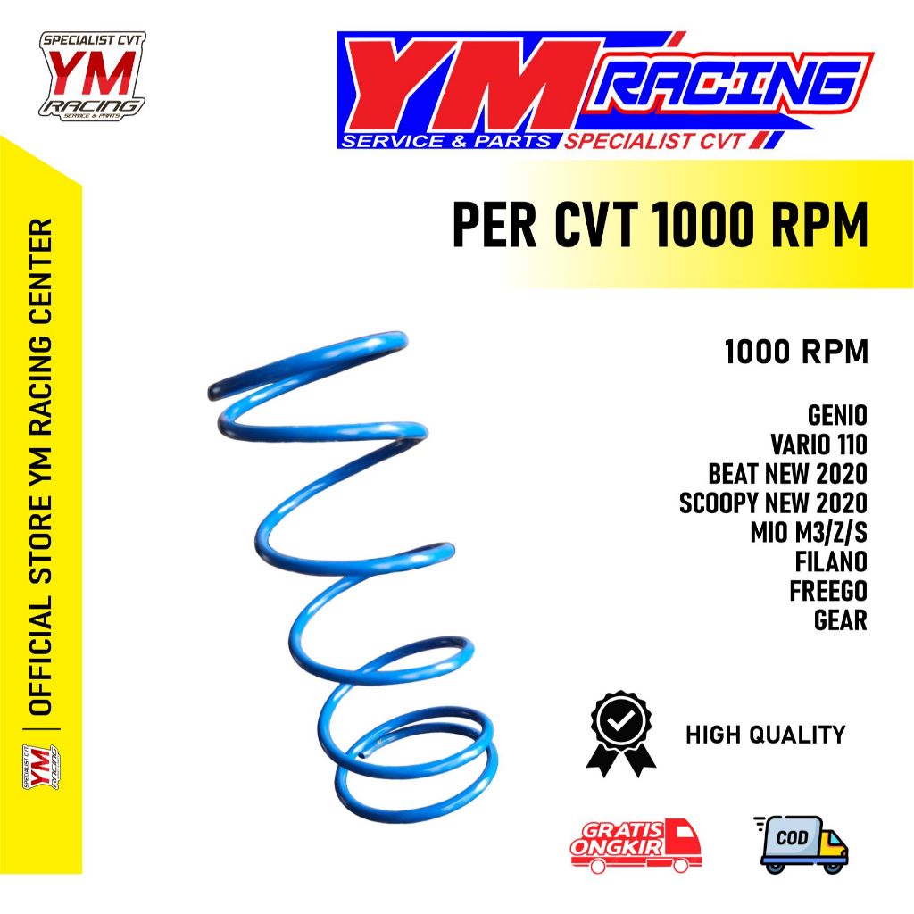 PER CVT 1000 RPM VARIO 110 / PER CVT VARIO LAMA 1000RPM ( HONDA ) KVB - PER CVT YM RACING