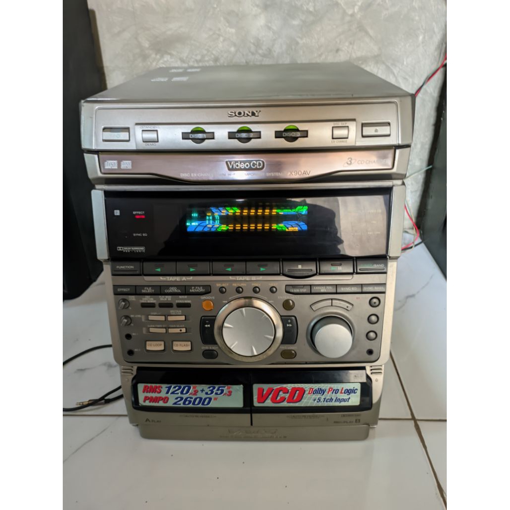 Head Sony VX90AV Big Compo Hifi System Normal josss