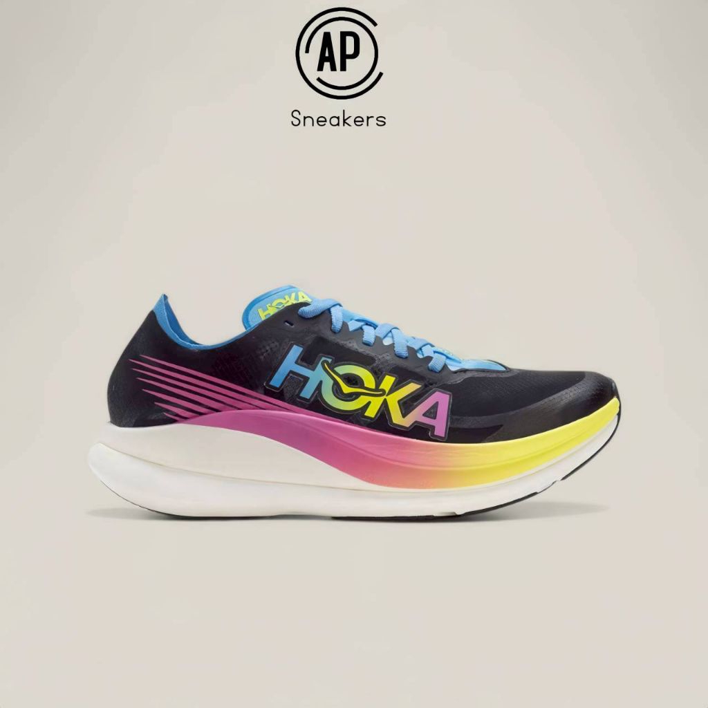 Sepatu Running Hoka One One Rocket X2 "Black Rainbow"