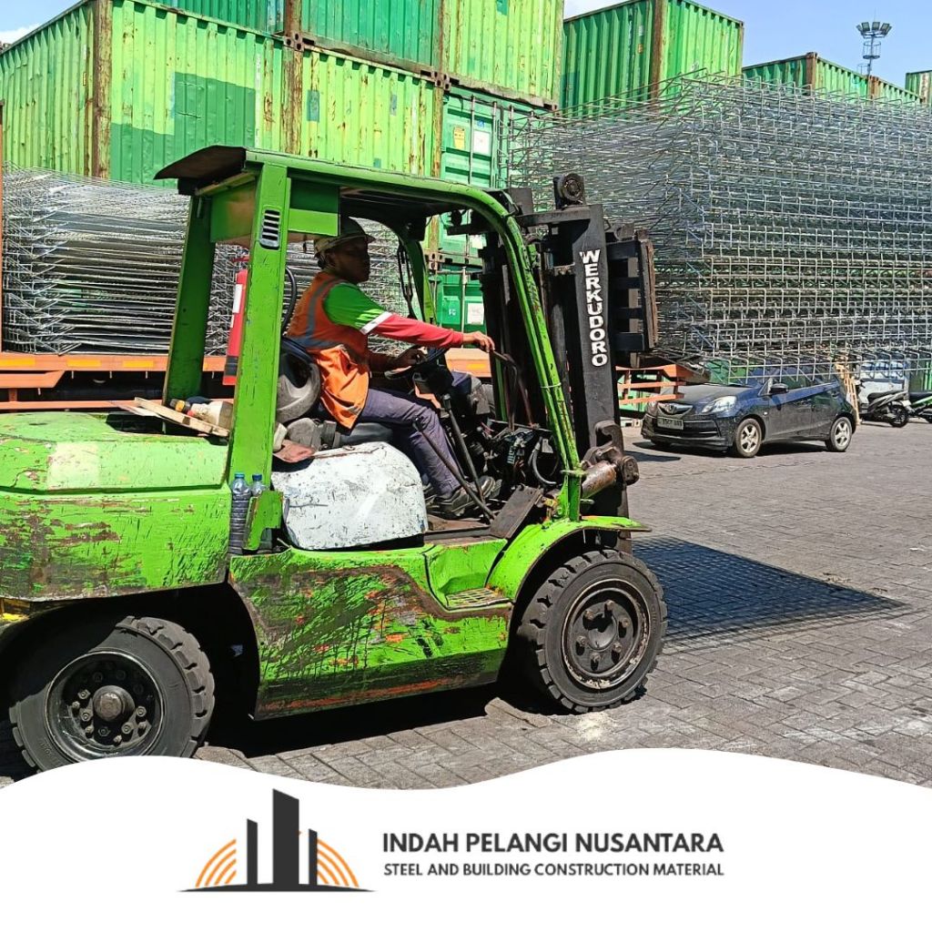 Pagar BRC Galvanis SNI 60x240x6 mm Anti Karat Lebar 240cm Tinggi 60cm Besi 6mm Distributor Besi Baja