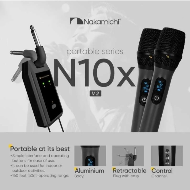 Nakamichi N10X V2 Microphone Wireless System