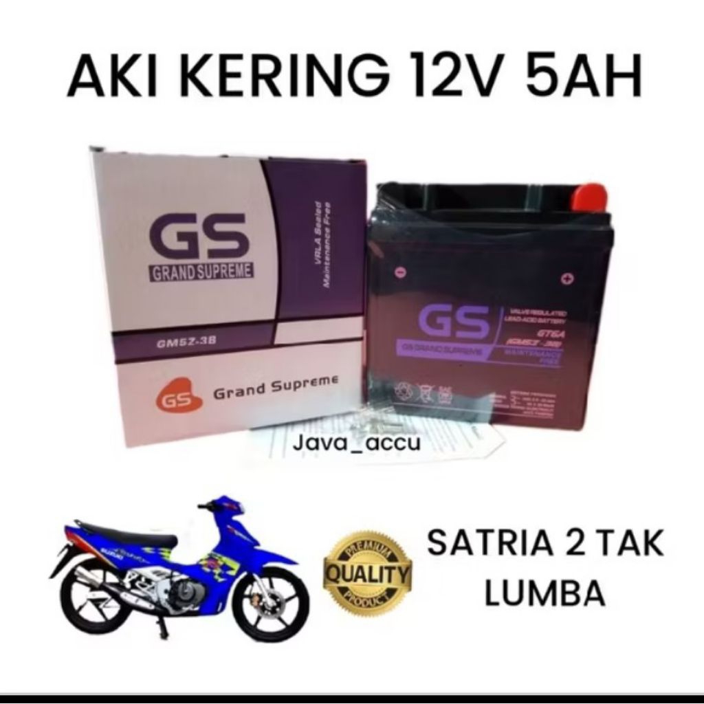 aki kering motor satria 2 tak lumba