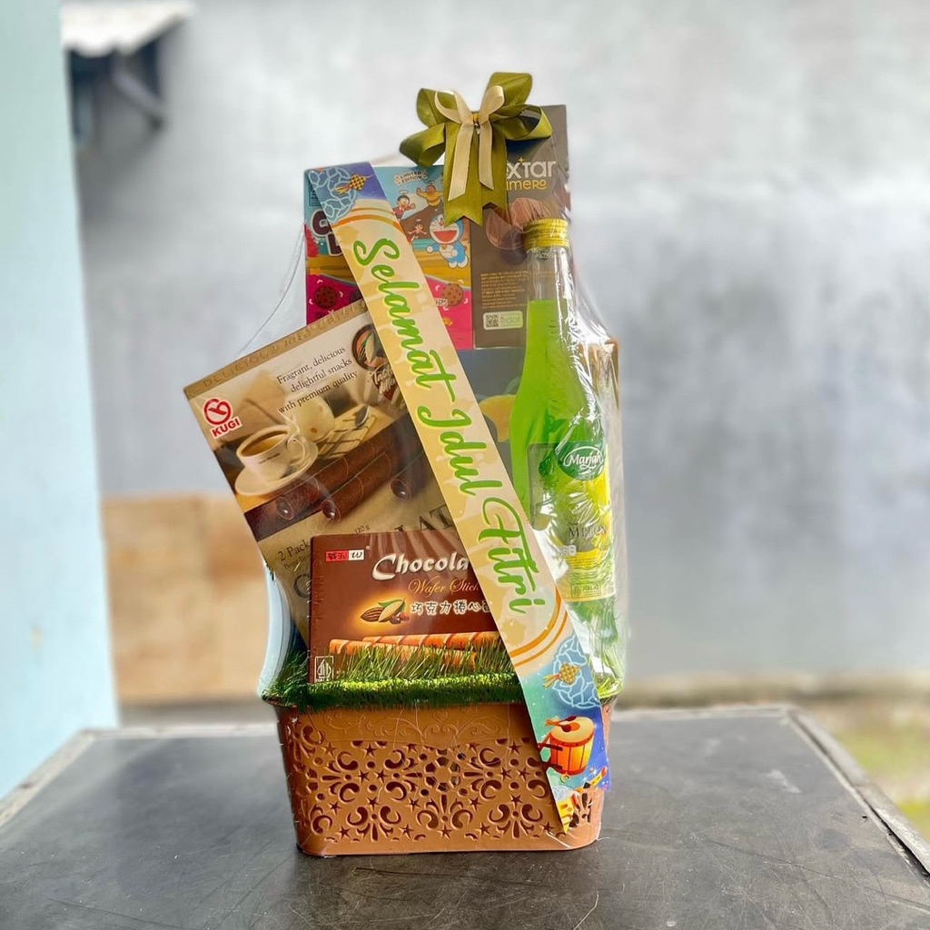 Part 1 - Baca Deskripsi (JATIM) Parcel/Hampers Lebaran Isi Snack/Sembako/Makanan Ringan Free Kartu U