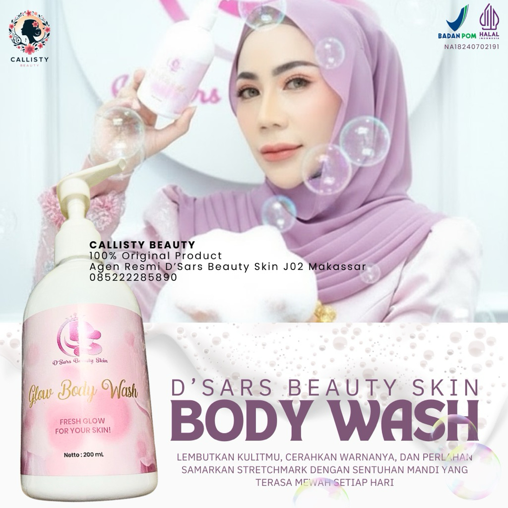 Body Wash D'Sars | Sabun D'Sars Beauty Skin Makassar
