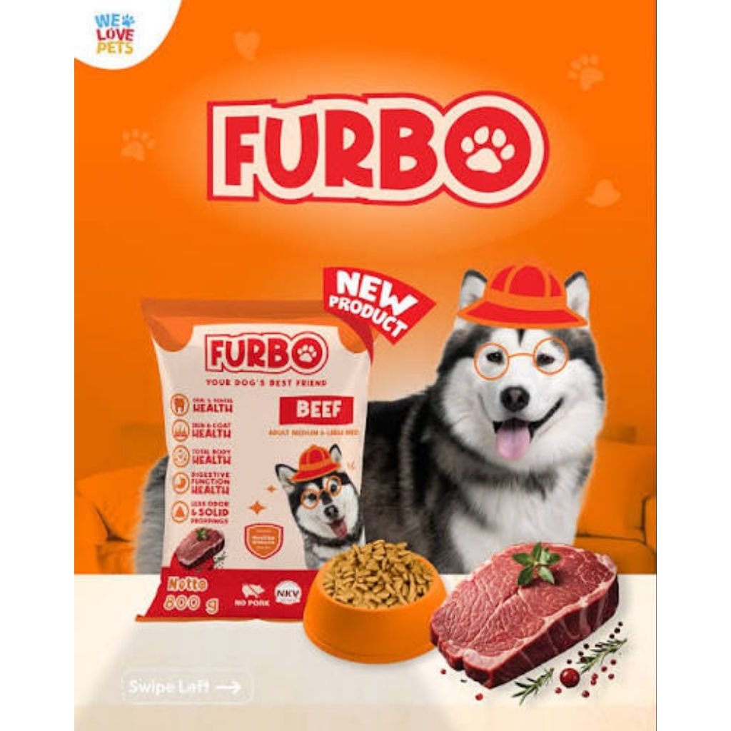 FURBO DOG FOOD 20KG makanan anjing karungan murah bagus
