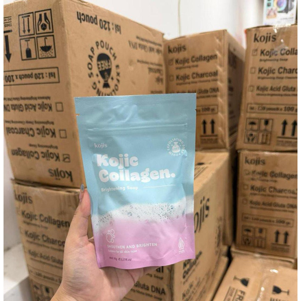 Kojic Collagen, Kojic Collagen Brightening Soap, Sabun Kojic Collagen, Sabun Kojic pemutih, Sabun pe