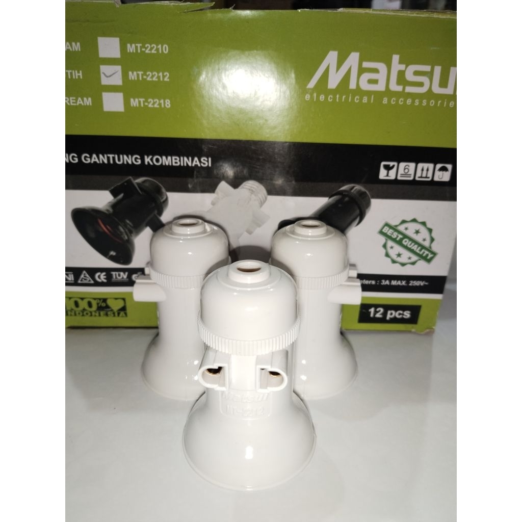 FITING LAMPU GANTUNG  KOMBINASI MATSUI