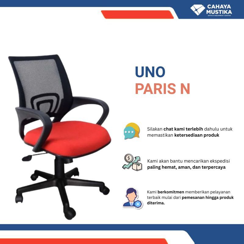 Kursi Staff/Kursi Kerja Putar/Kursi Staff Kantor/Kursi Kantor Putar Murah Di Malang UNO Paris N