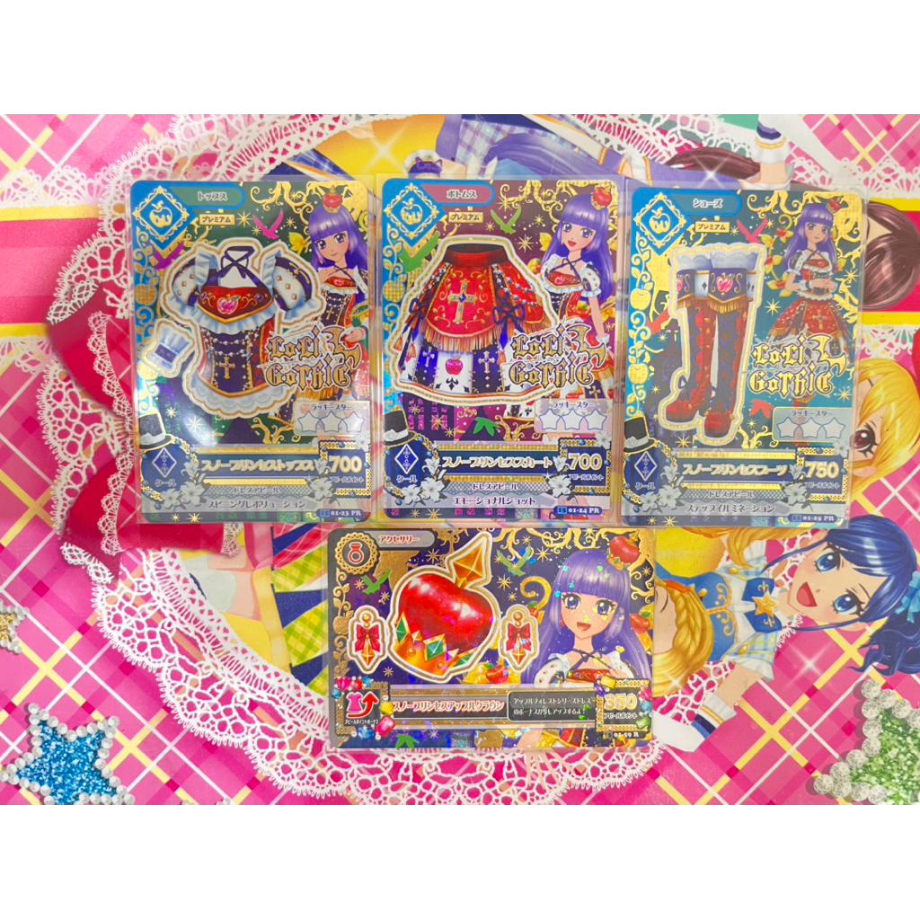 Kartu Aikatsu Premium Sumire Hikami Snow Princess Snow White Set Original Langka Rare Official Japan