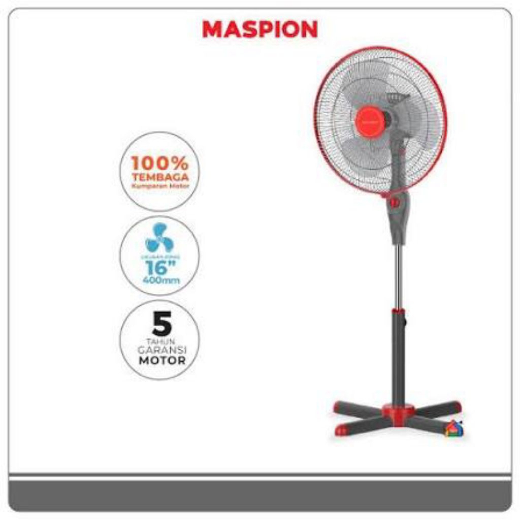 Kipas Angin Maspion EX-1611SX / Kipas Angin Berdiri Maspion EX-1611SX / Kipas Angin Maspion Standfan