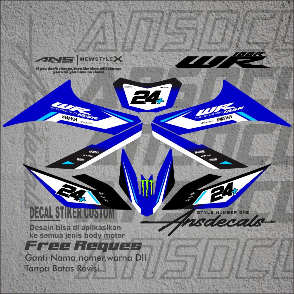 STIKER YAMAHA WR 155 STIKER WR 155 JUAL STRIPING WR 155
