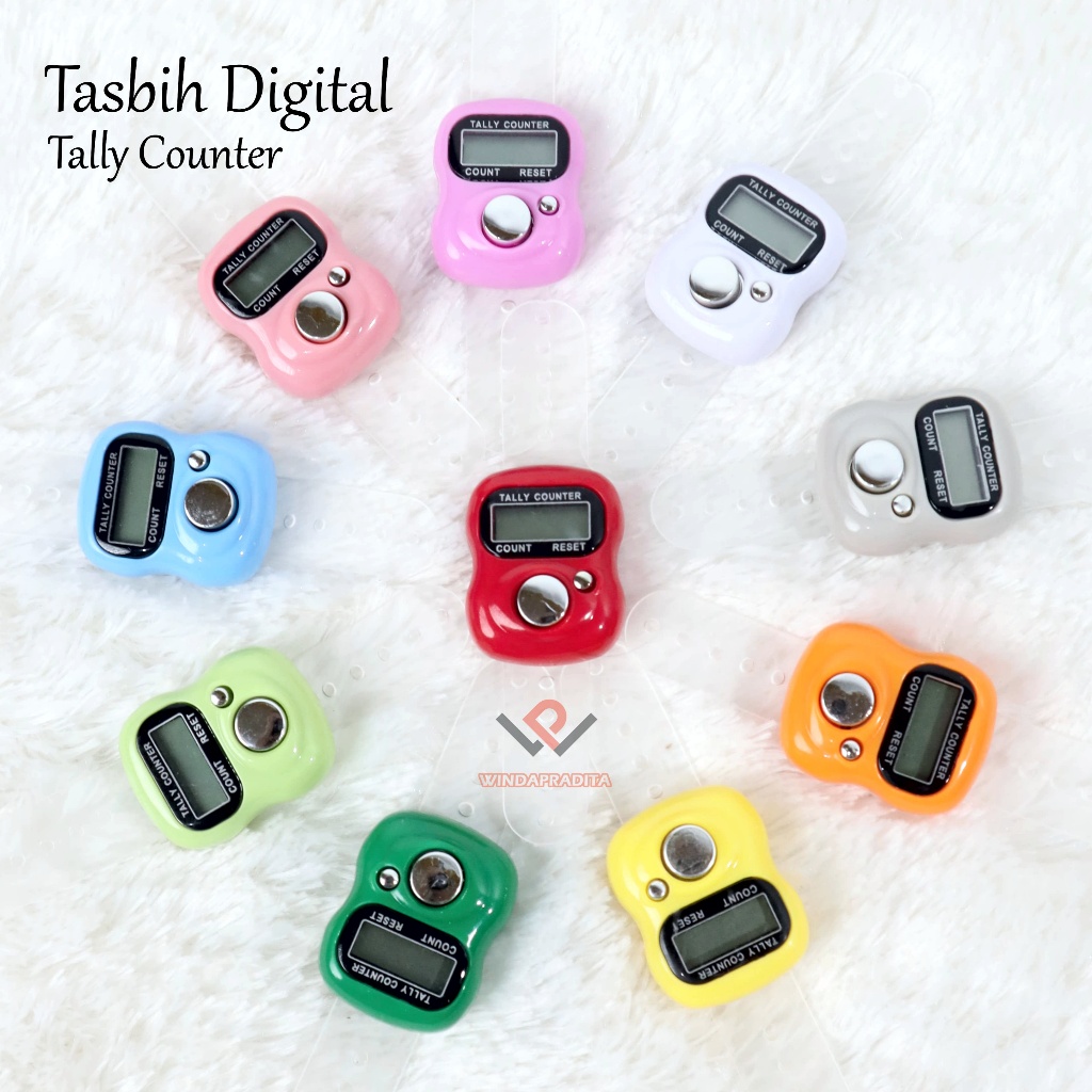Tasbih Digital Mini Tasbih Cincin Kecil Tasbih Led Lucu Warna Warni