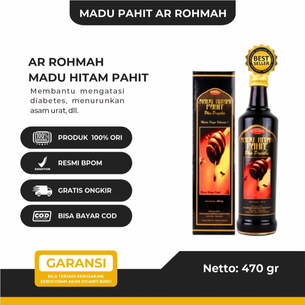 MADU PAHIT AROHMAH MADU PAHIT AROHMAH PLUS PROPOLIS MADU PAHIT AR ROHMAH