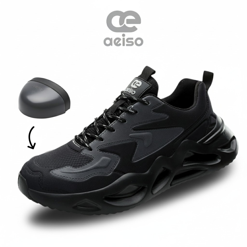 Aeiso - Sepatu Casual Sport extra perlindungan dan juga ringan, fashionable ukuran 38-46
