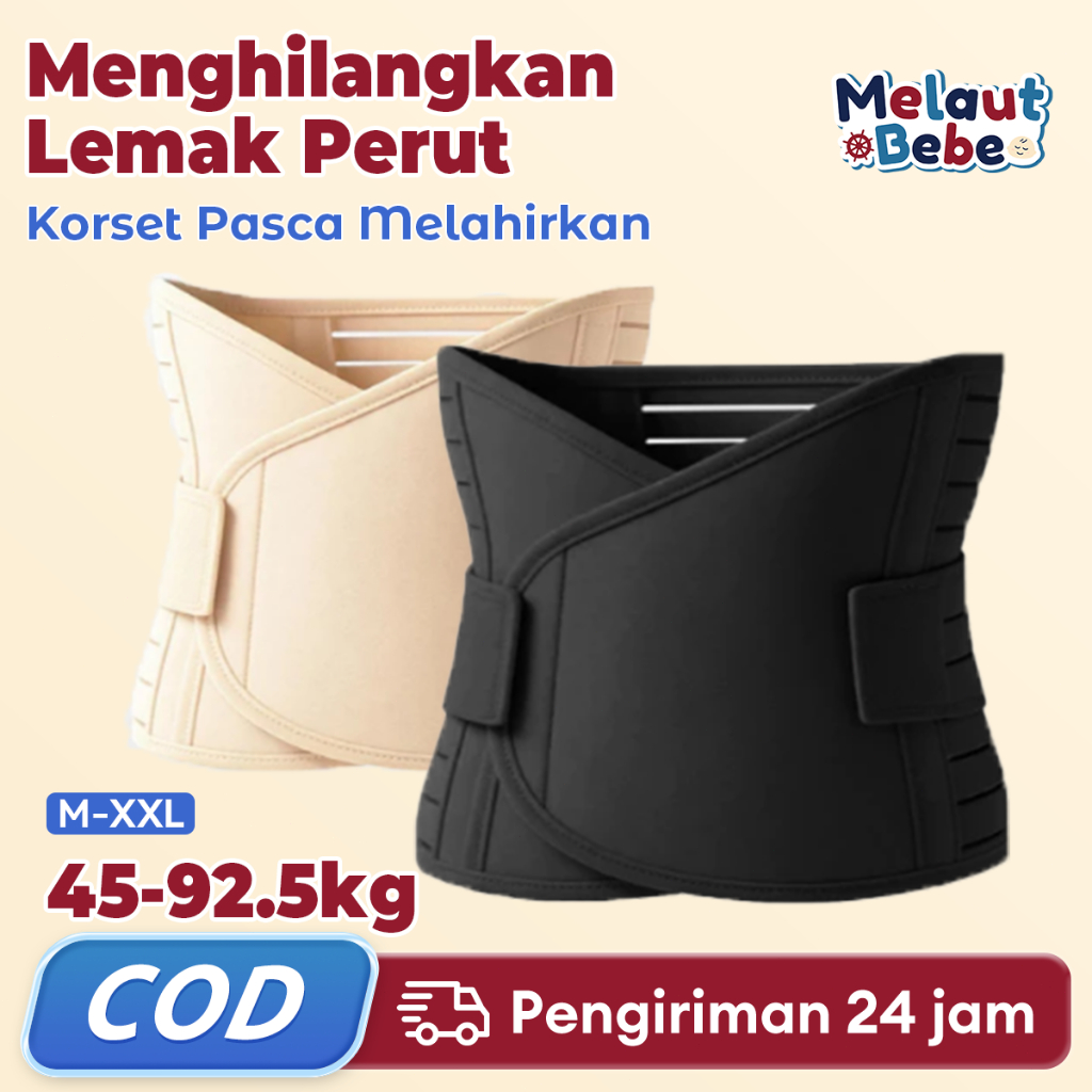 TERMURAH Pinggang Korset Pelangsing Perut Saraf Kejepit Pria Wanita Adjustable Corset JUMBO Size