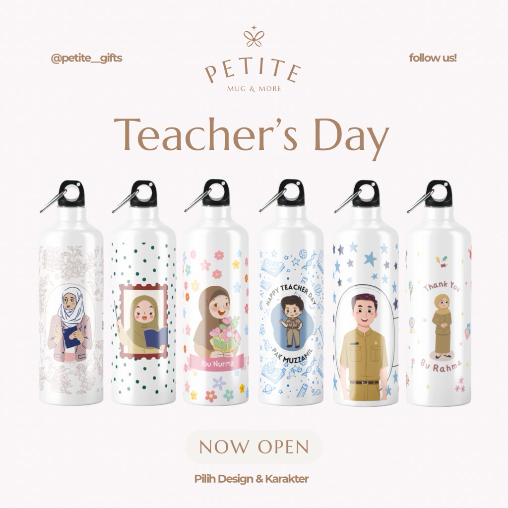 TUMBLER CUSTOM HARI GURU | HADIAH GURU | SOUVENIR GURU | CUSTOM TUMBLER JOGJA