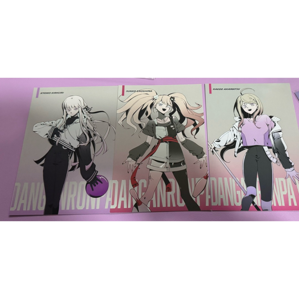 [READY STOCK] Danganronpa Postcard Kaede akamatsu Kyoko kigiri Junko Enoshima