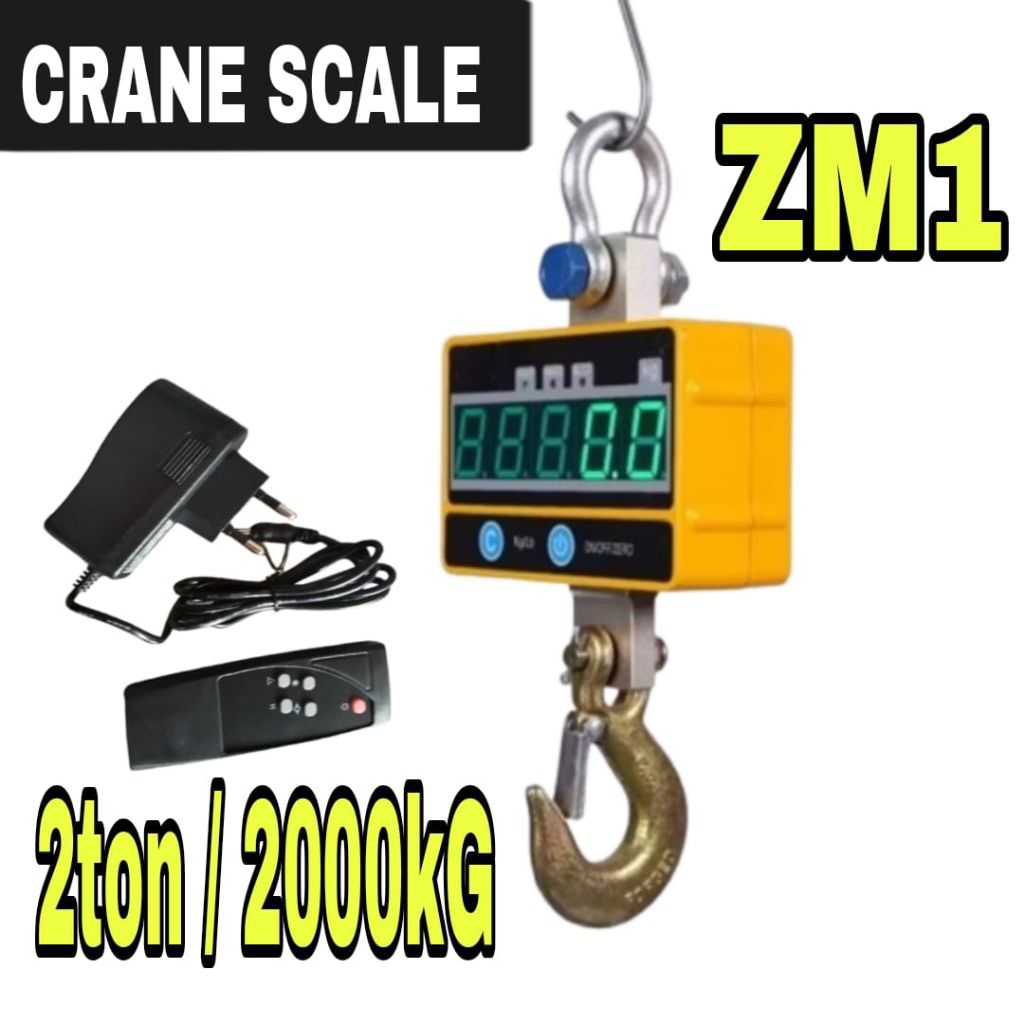 (mvp) 2ton/2000kg crane scale timbangan gantung digital 2 ton