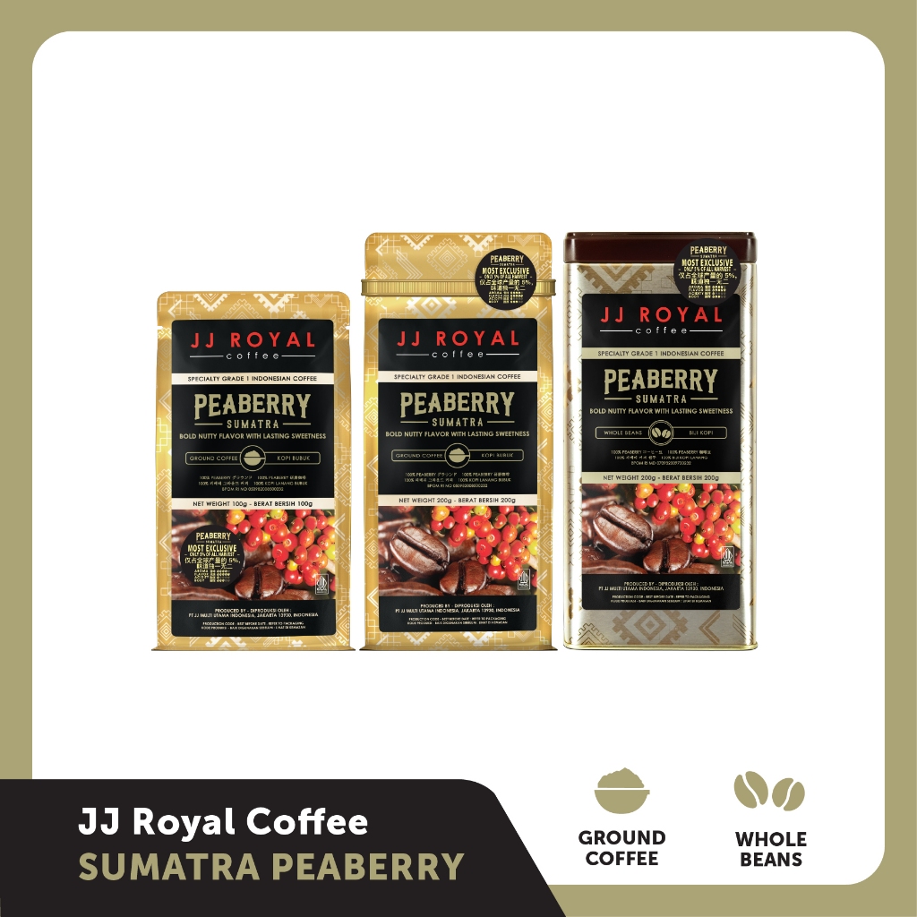 JJ Royal Coffee Peaberry Sumatra