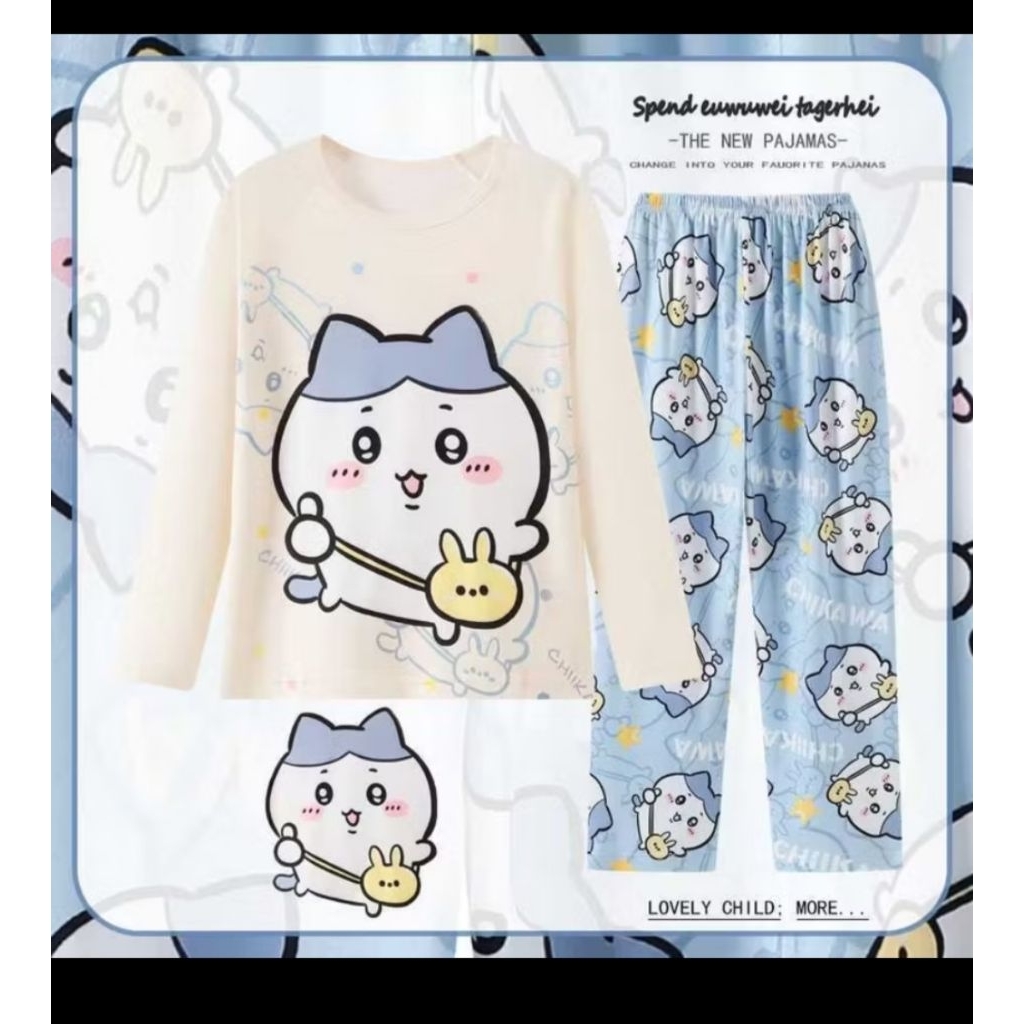 Piyama kucing anak anak baju tidur kucing anak anak piyama anak lucu motif kucing
