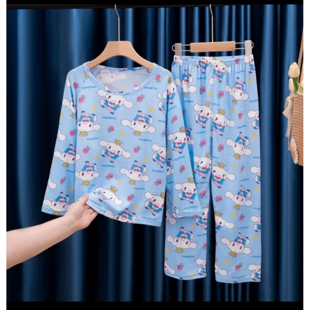 Piyama cinnamoroll anak baju tidur cinnamoroll anak piyama anak karakter cinnamoroll