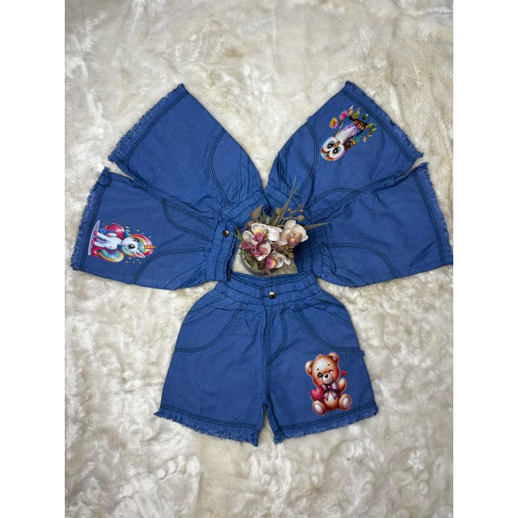 paket 3 Hotpen Anak Perempuan/Hotpen Murah/ Hotpen Denim Semi Jeans