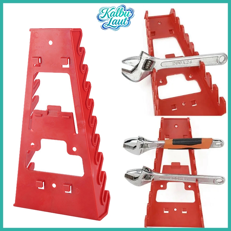 Rak Organizer Tool Bahan ABS Gantungan Kunci Pas Banyak Slot Untuk Penyimpanan Perkakas Rumah Toko
