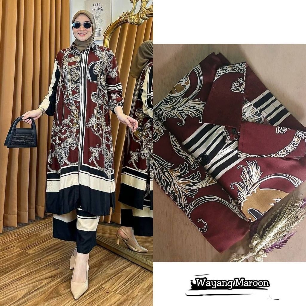 set tunik wayang / set tunik / tunik wayang / one set wayang / one set tunik